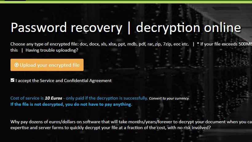 decrypt word 2003 document